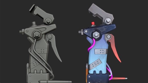 【3dmax建模】2小时教会你起爆器武器建模，3dmax零基础布线讲解，3dmax新手建模案例教程