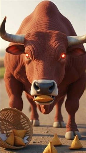 monkey vs pawarful red Bull The innocent rabbit.#ai #bull #monkey #rabbit