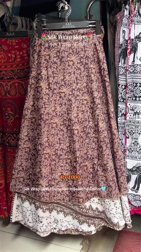 Silk Wrap Skirts Restocked in Beautiful New Colors