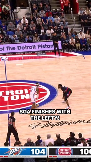 SGA puts on a dribbling clinic, loses his defender, and finishes with a crazy left-handed layup 😱😱 | NBA