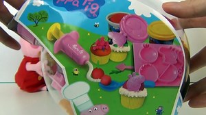 How to make Peppa Pig Cupcake PlayDoh Play Doh Maker Cooking Food Set Ice Cream Chef Kids Learning