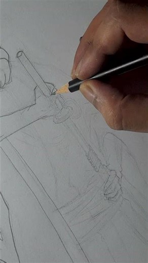 Sketching KANAME TOSEN | BLEACH #anime #bleach #sketch