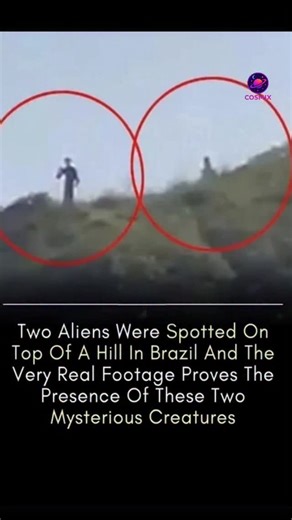 Astro Verse on Instagram: "Description for USA Audience: ​Stop everything you are doing and watch this now! 🤯 ​This controversial footage, allegedly captured in Brazil, shows two mysterious, humanoid figures standing on a hilltop—and then, a classic flying saucer appears overhead! The video claims this is real proof of alien presence. ​Look closely at the figures cir cled in red; their shape is highly unusual. Is this a genuine encounter? Is it a sophisticated hoax designed to fool us? Or are w