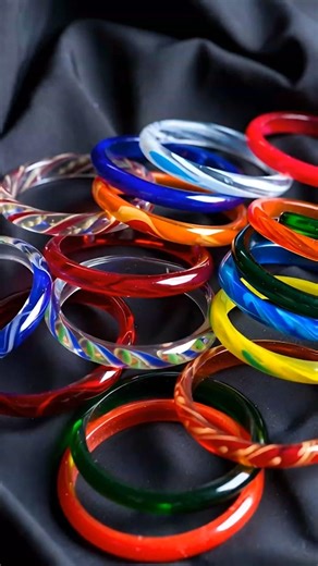 Rongberonger Kancher Churi ✨ Colorful Glass Bangles #shortvideo #shorts