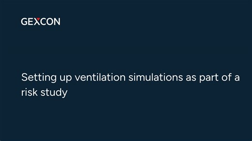 Setting up ventilation simulations as part of a risk study