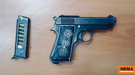 Αυτό είναι το πιστόλι που βρέθηκε θαμμένο στο προαύλιο της 5ης πτέρυγας των φυλακών Κορυδαλλού