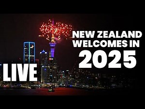LIVE: New Zealand ushers in the New Year with a fireworks display | Auckland Sky Tower