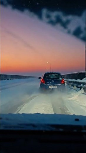 Snowy Roads Turn Risky Fast ❄️🚨 | Real Driving Moment