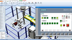 Robotstudio与PLC仿真通讯六芒星水刀切割工作站设计v8.0演示视频