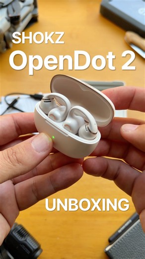 SHOKZ OpenDot 2 Clip-On Earbuds ASMR Unboxing