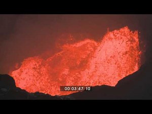 Marum Volcano Ambrym Violently Erupting Lava Lake HD Stock Footage 1920x1080 30p