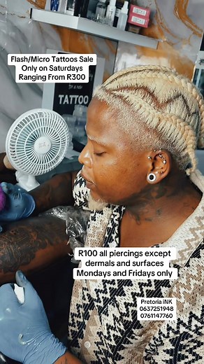 Exclusive Tattoo and Piercing Sale in Pretoria