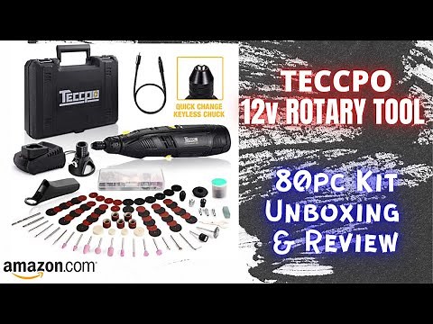Teccpo 12v Cordless Rotary Tool Unboxing & Review!