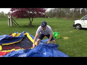 Combo Bounce House Setup Video Metz Amusements