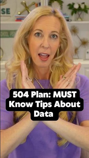 504 Plan: MUST Know Tips About Data #school #specialeducation
