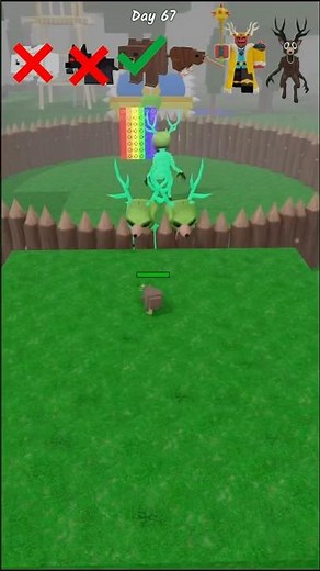 Alien Deer Arena😱 #roblox #99nightintheforest