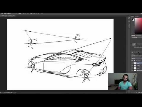 A quick & easy car sketching technique I want to show you