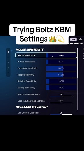 Testing Peterbot 2.0 Keyboard Settings in Fortnite