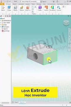 Instructions for using the Extrude command to create blocks in Inventor
