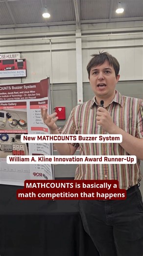 2.8K views · 31 reactions | Students Jacob Rast, Calvin Hamilton, and Linus Wise showcase their game show buzzer project: MATHCOUNTS Buzzer Systems #RoseHulman #RoseShow | Rose-Hulman Institute of Technology | Facebook