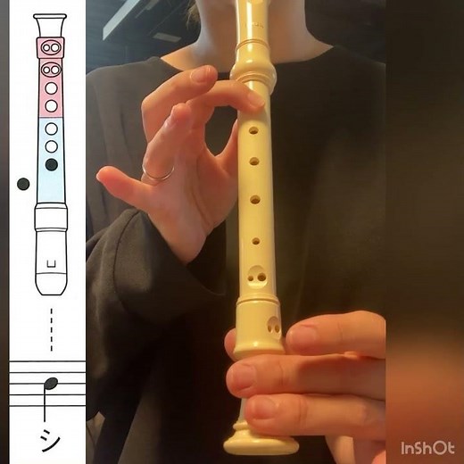 リコーダー運指 陽気な船長 小4練習用