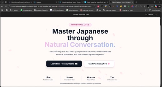 Sakura Japanese Tutor _ Google AI Studio