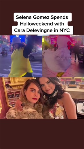 Selena Gomez & Cara Delevingne Halloween Costumes in NYC