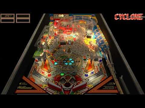 Cyclone (Williams 1988) - RobbyKingPin - Visual Pinball X / VPX -2x Comet 1 mil and cyclone jackpot!