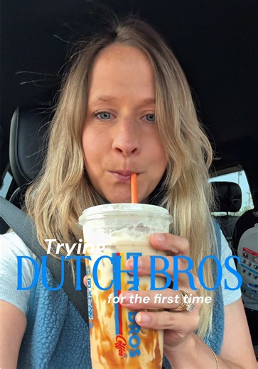 Our first Dutch Bros experience was a success! 🧋🤎✨ What’s the best drink for our next trip!? #dutchbros #dutchbroscoffee #desmoines #desmoinesiowa #coffeereview