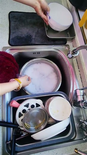 Satisfying Dish Washing ASMR 🍽️💦 | Relaxing Kitchen Cleaning