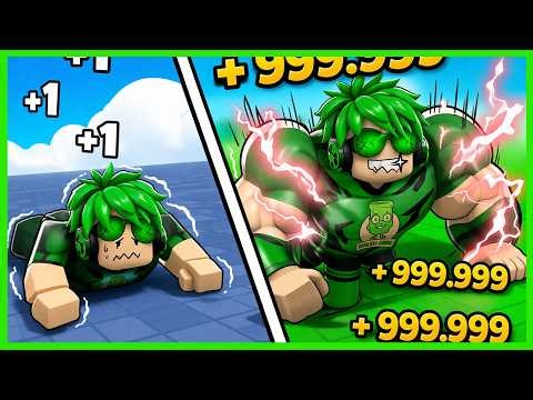 Aku Latihan Push Up Jutaan Kali Hingga Angkat Beban Terberat - Roblox Push Up Training Simulator