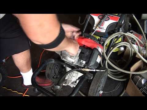 Common Problem HONDA GCV 190 engine. HARD to PULL . HARD to START FIX Pressure Washer ROCKER ARM