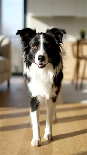 Relaxing Border Collie's Soft Paws