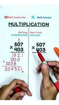 MULTIPLICATION OF 3 DIGIT NUMBERS WITH ZEROES #mathteachergon #maths #mathtricks #multiplication