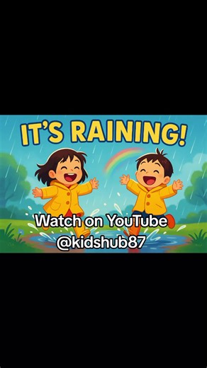 🌧️ It’s raining, it’s raining — let’s go out to play! Get ready to splash in puddles, laugh in the rain, and sing along with this joyful rain song for kids. Perfect for toddlers and preschoolers to enjoy rainy days with music and fun visuals! 🎵 What’s Inside? Cute cartoon kids playing in the rain Easy-to-sing lyrics for toddlers Fun and calming melody Great for rainy day activities, circle time, or just dancing at home. 💦 Don’t forget to LIKE, SUBSCRIBE & SHARE for more fun learning songs! 🔔