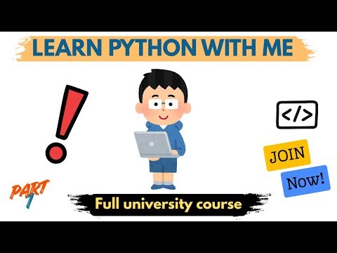 🔴 LIVE NOW 🔴 Python For Everybody | Full University Course Part 1