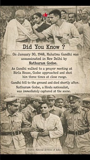 Nathuram Godse Assassination of Mahatma Gandhi (1948) | Real Historical Facts
