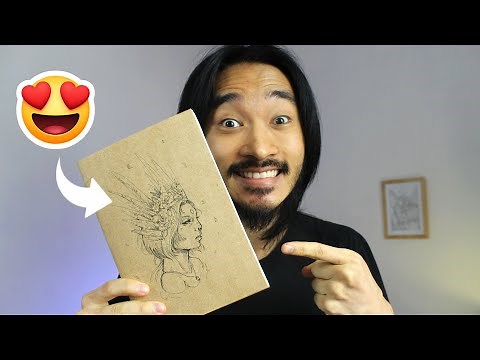 How to Make a SIMPLE Sketchbook with a Custom Cover 📓 DIY Step-by-Step Tutorial