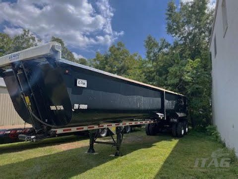 2019 E Pak 40ft End Dump Trailer - 84in Sides, Frameless, Steel Tub, Tandem Axle, Electric Tarp