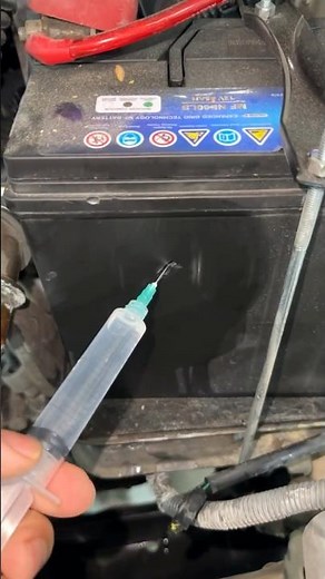 Battery Acid Injecting | How To Inject Battery Acid | Battery Maintenance | #youtube #automobile