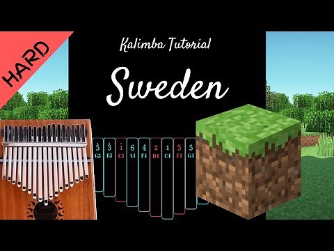 Sweden - C418 | Kalimba Tutorial (Hard)