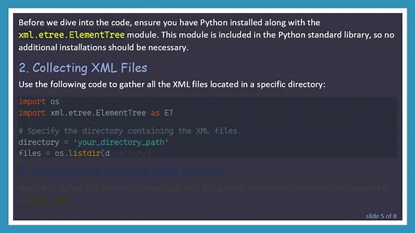 How to Seamlessly Merge XML Files in Python