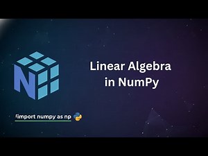 Linear Algebra in NumPy | Python NumPy Tutorial for Beginners | Telugu