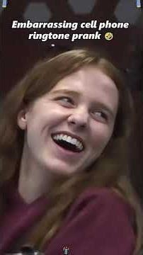 Embarrassing cell phone ringtone prank 🤣🤪🥰😜publicprank prank funny