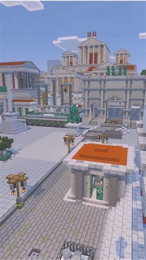 J’ai recréé TOUTE la Rome antique sur Minecraft 😳 #minecraft #shorts