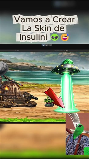 Creando Mi VideoJuego Día 7🔫 Skin de @insulini #gamedev #indiedev #unity #gaming #viral #shorts