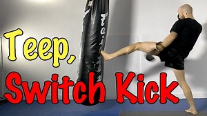 This Muay Thai kick combo utilizes the front teep to drive the heavy bag (or opponent) back to step up and deliver a powerful switch roundhouse kick. If this kicking combination is done with solid technique, you are much more likely to land it and avoid taking any damage. Click here and become the best fighter you can be. ===> http://bit.ly/2FhIwca | Muay Thai Guy