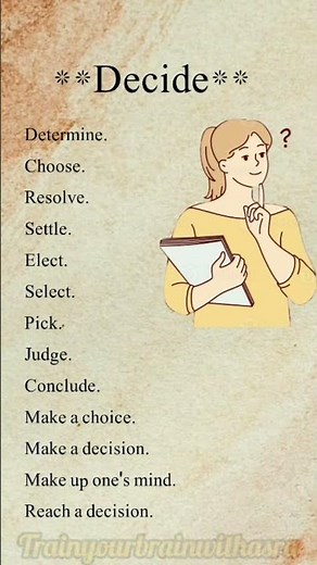 Decide Synonyms #viralvideo #education #ytshorts #vocabulary #spokenenglish
