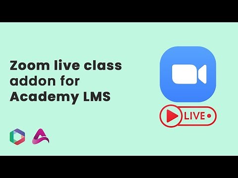 Zoom live class addon for Academy LMS