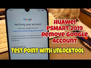 Huawei PSmart 2019 (POT-LX1), Bypass FRP. Test Point with Unlocktool.